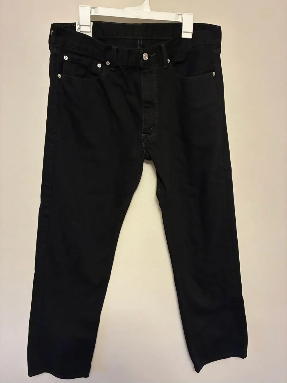 Vintage Y2K Levi’s 505 Men’s Black Jeans – 36x32 – 100% Cotton – Made in Mexico